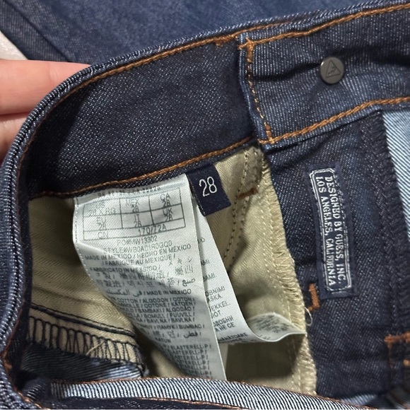 Guess Women Dark Blue Denim Jeans Britney Boot size 28 - Picture 6 of 9